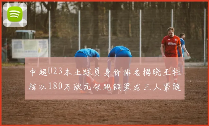 中超U23本土球员身价排名揭晓王钰栋以180万欧元领跑铜梁龙三人紧随其后
